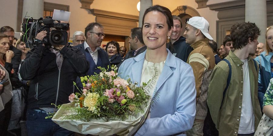 Die neue Luzerner Regierungsrätin Michaela Tschuor (Mitte).