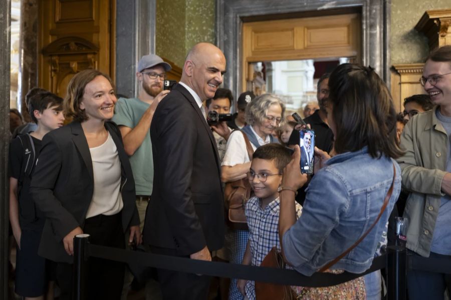 Auch Bundesrat Alain Berset mischte sich unter die Leute.