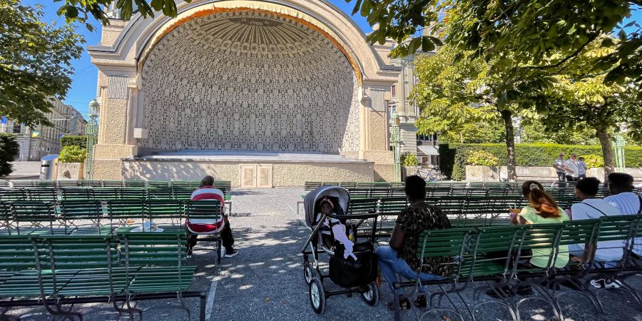 Der Pavillon am Nationalquai in der Stadt Luzern.