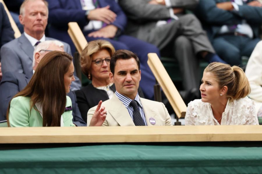 Hier ist Mirka Federer auch einmal am Gespräch beteiligt.