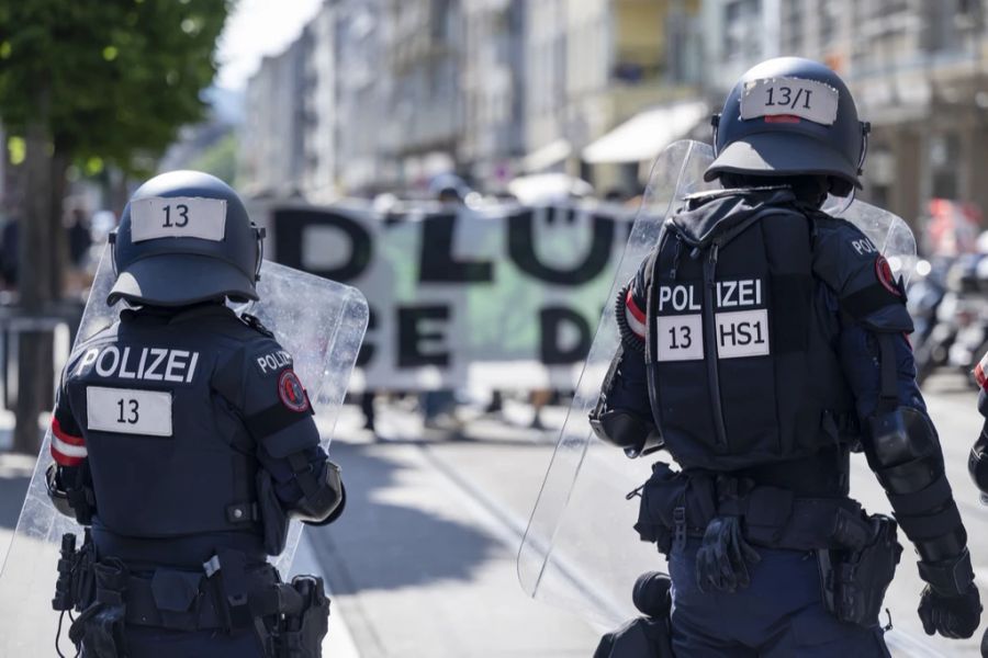 Die Polizei musste Gummischrot gegen die Demonstranten einsetzen.