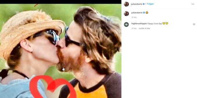 Julia Roberts und ihr Ehemann Danny Moder Julia Roberts