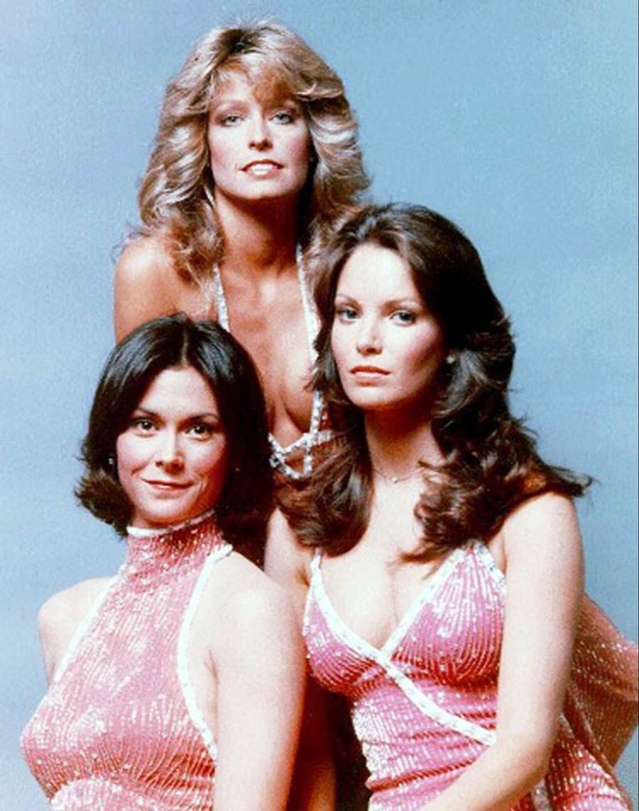 Kate Jackson (links), Farrah Fawcett (oben) und Jaclyn Smith aus der US-Serie «Drei Engel für Charlie».