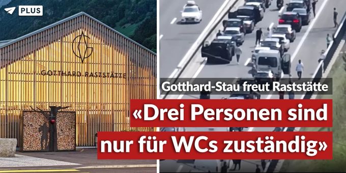 Gotthard-Raststätte - «Drei Personen sind nur für WCs zuständig» Gotthard-Raststätte - «Drei Personen sind nur für WCs zuständig»