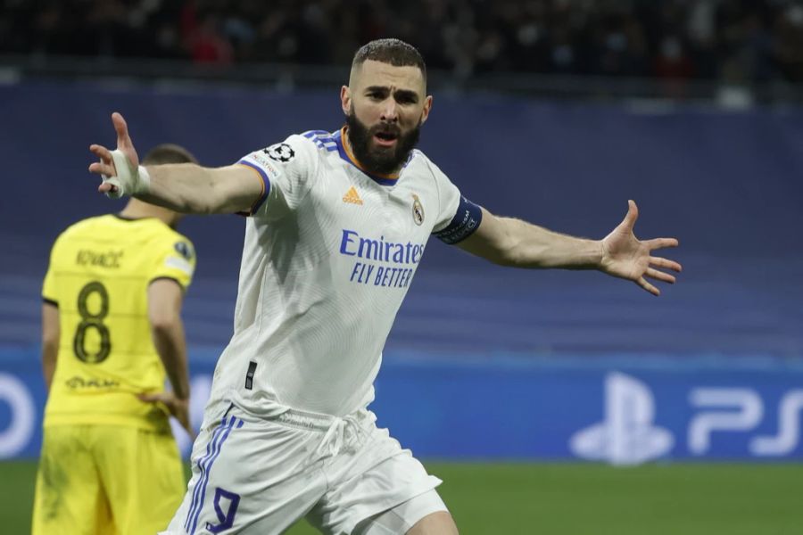 Karim Benzema und Real Madrid messen sich im Halbfinal der Champions League mit ...