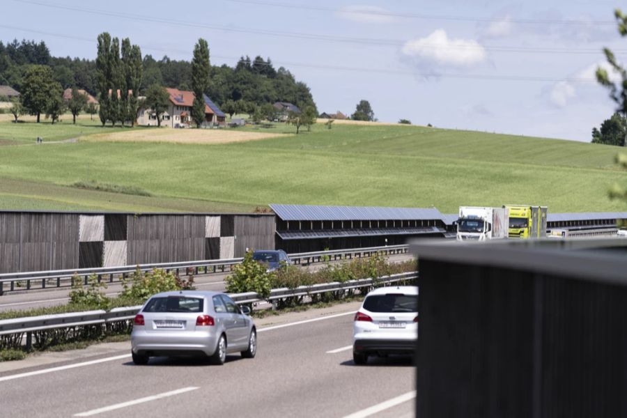 Lärmschutz Solarenergie Autobahn