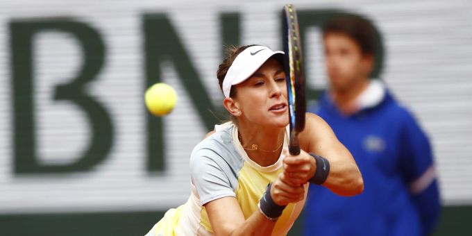 Belinda Bencic im Einsatz bei den French Open. Belinda Bencic French Open