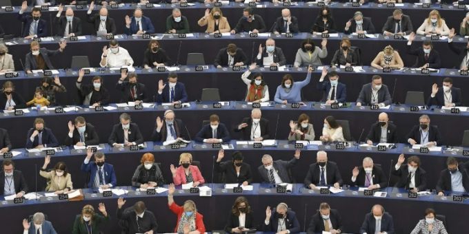 Sitzung im Europäischen Parlament in Strassburg Sitzung im Europäischen Parlament in Strassburg