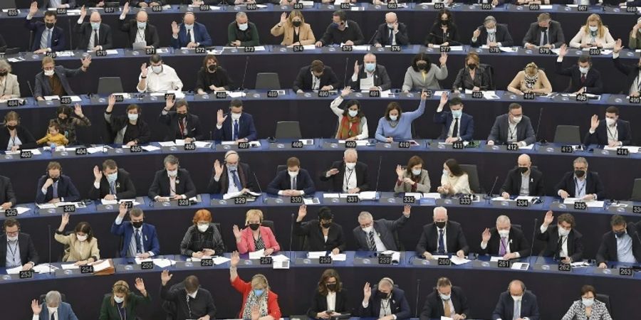 Sitzung im Europäischen Parlament in Strassburg