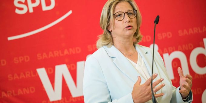 Anke Rehlinger (SPD), die neue saarländische Ministerpräsidentin. Anke Rehlinger (SPD), die neue saarländische Ministerpräsidentin.