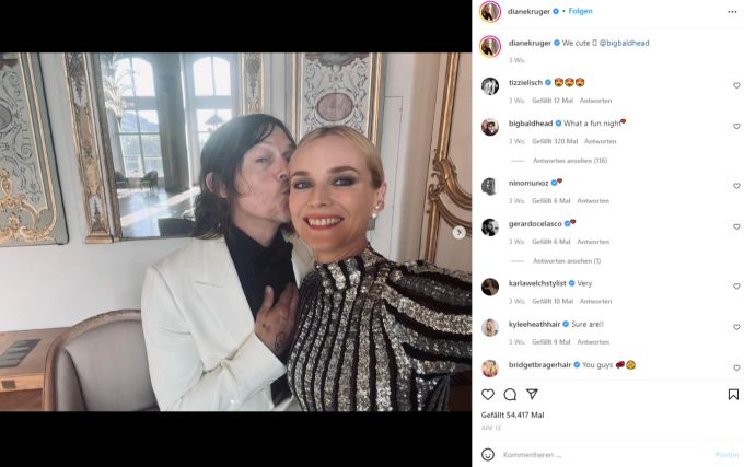 Diane Kruger und Norman Reddus zeigen sich verliebt. Diane Kruger
