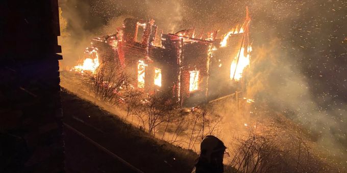 Die Brandursache in Villaz VS war vorerst unbekannt. Villaz