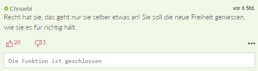 Auch «Chnuebi» findet, dass Michelle Hunziker die «neue Freiheit geniessen» soll, «wie sie es für richtig hält».
