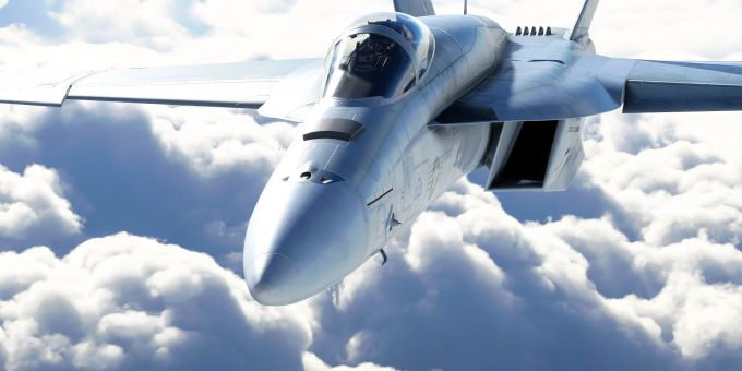 Man kann die F/A-18 Super Hornet im Microsoft Flight Simulator fliegen. Microsoft Flight Simulator