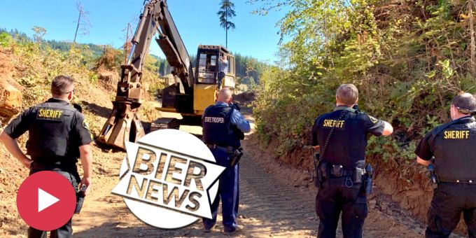 Im Video - Frecher Autodieb (39) flieht mit Bagger vor US-Polizisten