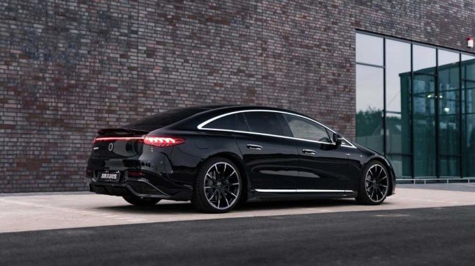 Die bis zu 22 Zoll grossen Felgen des Brabus EQS 450 sind allesamt auf gute Aerodynamik hin optimiert Brabus EQS 450