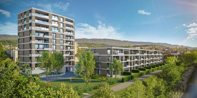 Traum an der Aare: Der Moser Tower mit Hoch- und Langhaus. Moser Tower