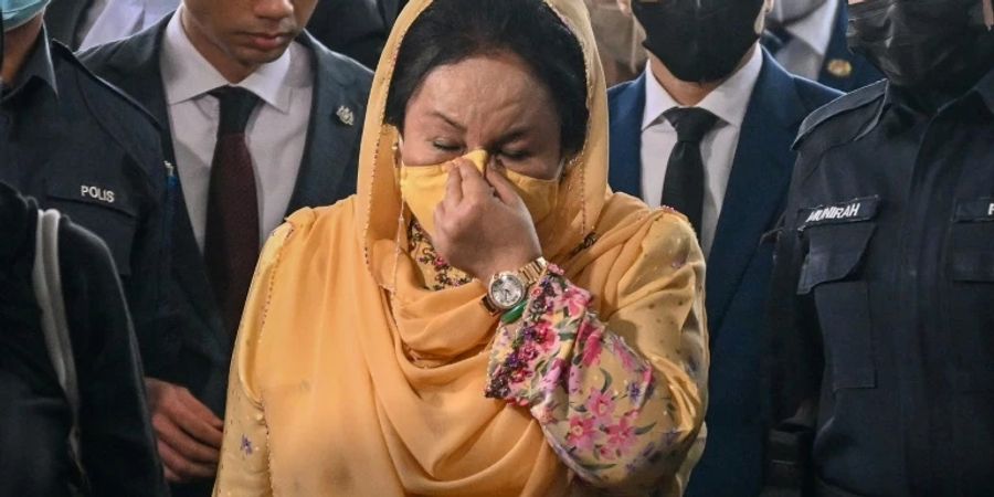 Rosmah Mansor bei der Ankunft vor dem Gericht