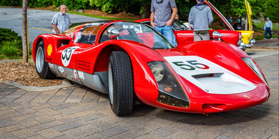 Porsche 906, Autoshow, Rennwagen, Rot