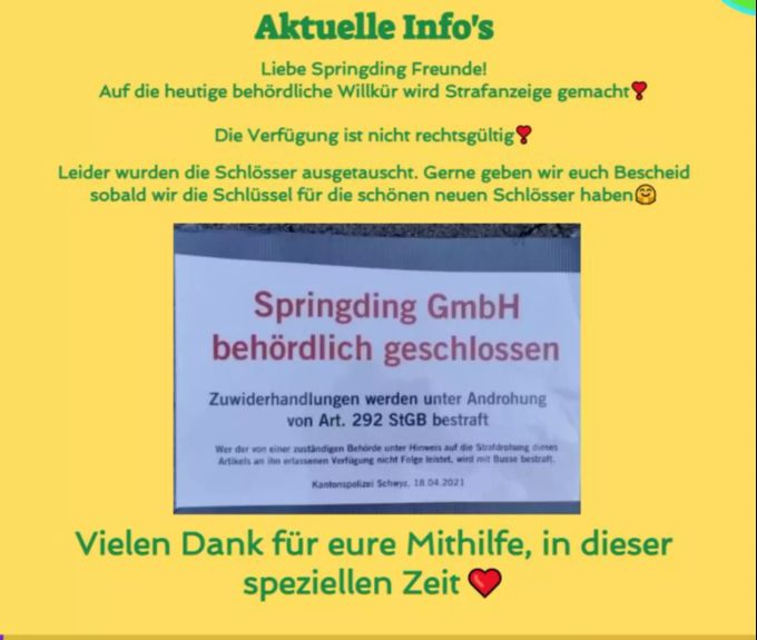 Der Indoorspielplatz in Reichenburg will sich gegen die Zwangsschliessung wehren. Indoorspielplatz Reichenburg