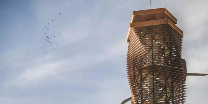 So wie in dieser künstlerischen Darstellung soll der neue Harzturm samt 110 Meter langer Rutsche einmal aussehen. Foto: -/Harzturm GmbH/dpa So wie in dieser künstlerischen Darstellung soll der neue Harzturm samt 110 Meter langer Rutsche einmal aussehen. Foto: -/Harzturm GmbH/dpa