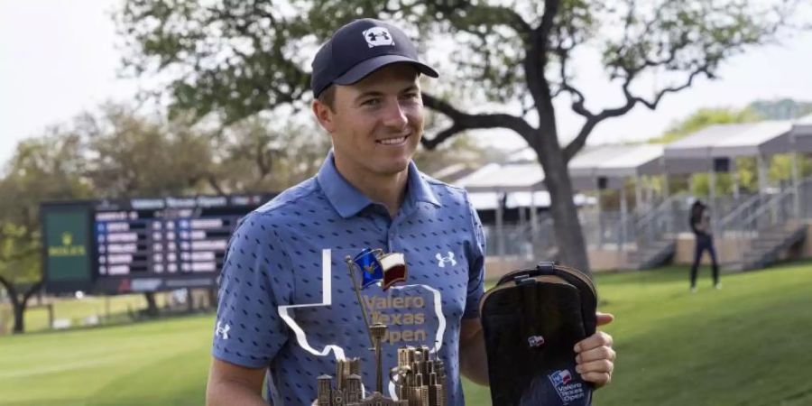 Jordan Spieth gewann die Texas Open. Foto: Michael Thomas/AP/dpa
