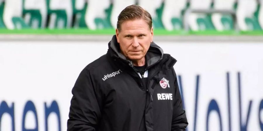Kölns Trainer Markus Gisdol bleibt vorerst im Amt. Foto: Swen Pförtner/dpa