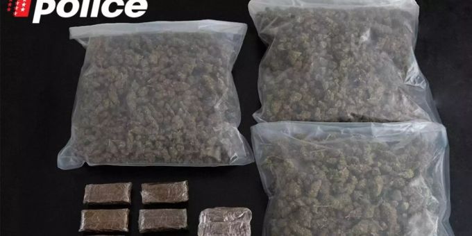 Von der Kantonspolizei Wallis beschlagnahmte Drogen. Das Netzwerk hatte seit 2018 im Mittelwallis rund 100 Kilo Cannabisprodukte verkauft. Von der Kantonspolizei Wallis beschlagnahmte Drogen. Das Netzwerk hatte seit 2018 im Mittelwallis rund 100 Kilo Cannabisprodukte verkauft.