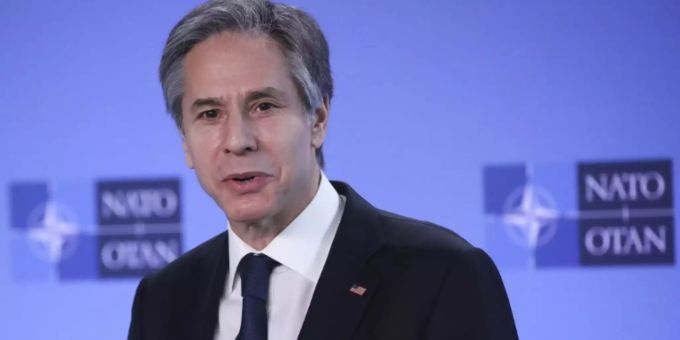 Blinken im Nato-Hauptquartier in Brüssel Blinken im Nato-Hauptquartier in Brüssel