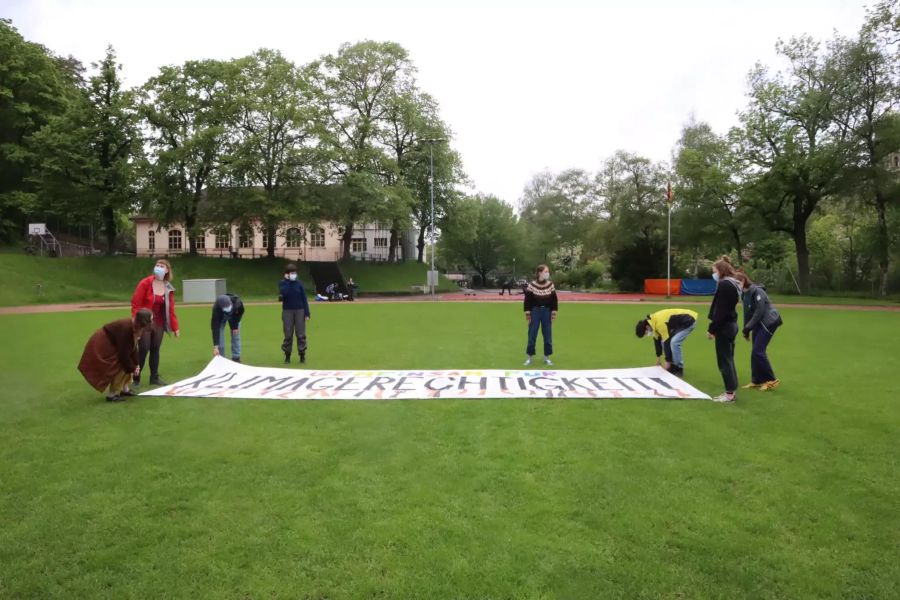 Im Kirchenfeld bei Bern startet eine grosse Plakat-Aktion.