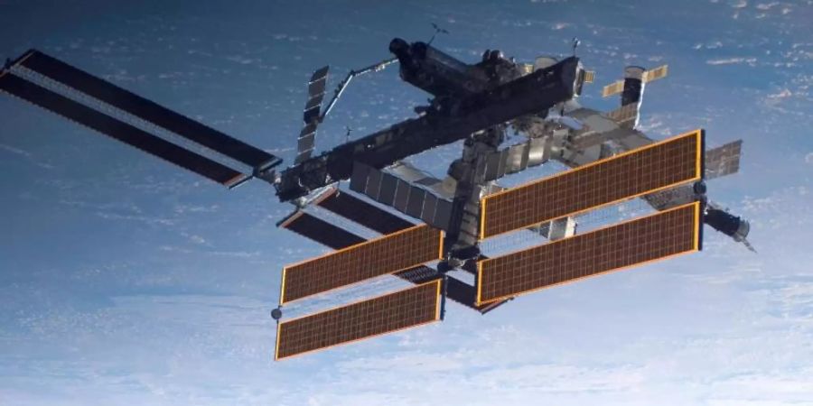 Die Internationale Raumstation (ISS) in der Erdumlaufbahn (undatierte Aufnahme). Foto: Nasa/dpa