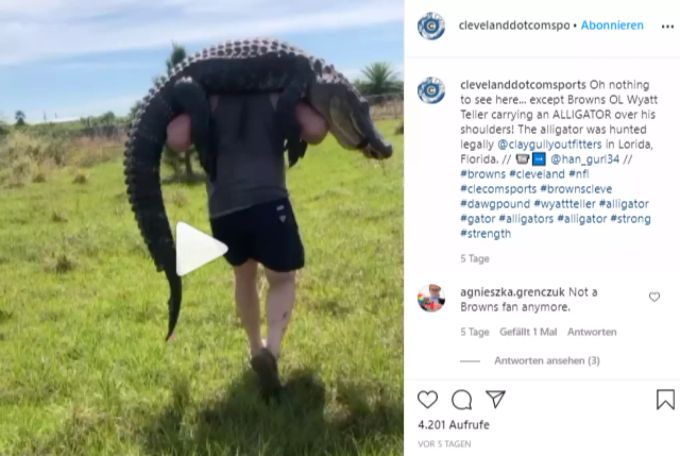 Das Video sorgt auf Social Media für Aufsehen. NFL