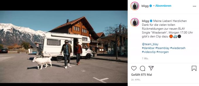 Bligg und Marc Sway haben die Single «Wiederseh» veröffentlicht. blay