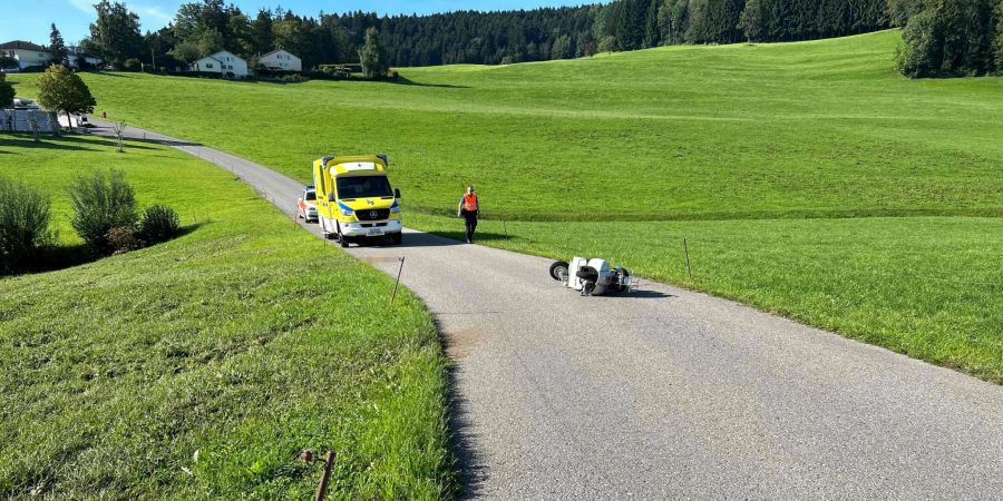 Kirchberg: Selbstunfall