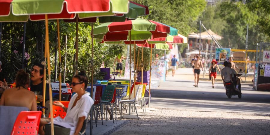 Sommer in der Stadt Zürich.