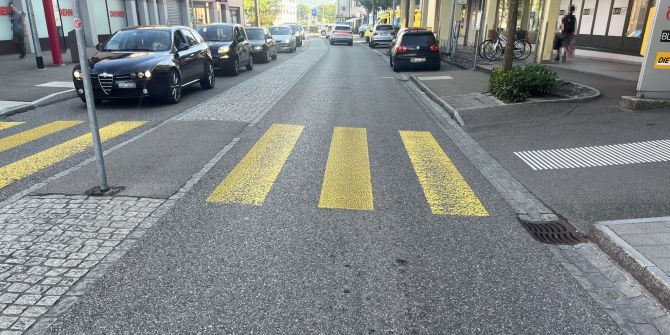 Unfallstelle in Rapperswil-Jona.