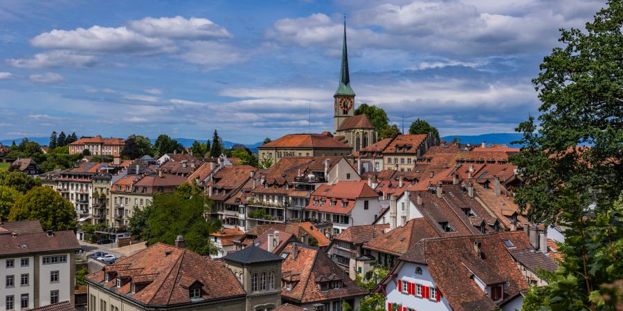 Die Stadt Burgdorf im Emmental.