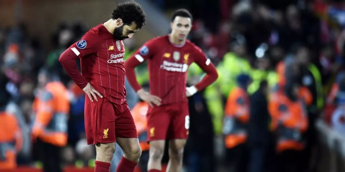 Mohamed Salah (links) und Trent Alexander-Arnold vom FC Liverpool. Liverpool