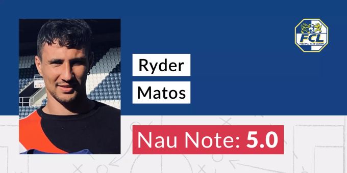 Ryder Matos erhält die Nau-Note 5.0. Ryder Matos