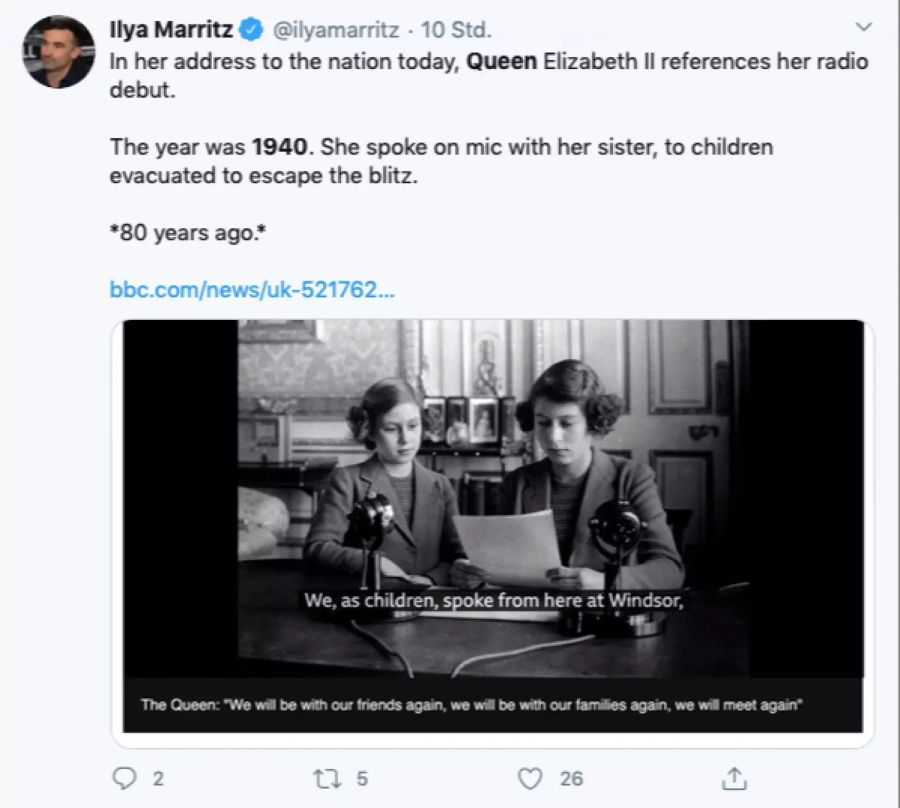 queen elisabeth II. Radioansprache