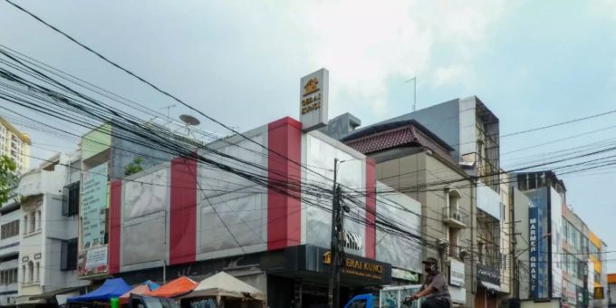 Jakartas Chinatown ist leergefegt während der Ausgangssperre Jakartas Chinatown ist leergefegt während der Ausgangssperre