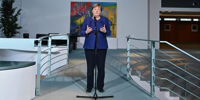 Bundeskanzlerin Angela Merkel (CDU) äussert sich zu den wirtschaftlichen Folgen durch den Coronavirus. Coronavirus - Bundeskanzlerin Merkel