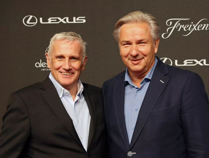 Der frühere Regierende Bürgermeister von Berlin, Klaus Wowereit (r), und sein Partner Jörn Kubicki (†54). jörn kubicki laus wowereit
