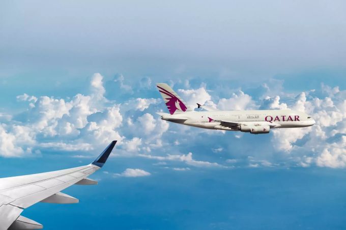 Nach Einschätzung des Weltluftfahrtverbands IATA soll der indische Flugverkehr in den kommenden Jahren global an dritter Stelle stehen. (Symbolbild) Qatar airways