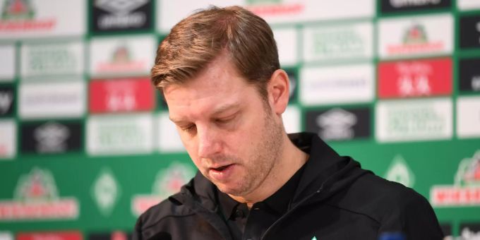 Ratlos: Werder-Trainer Kohfeldt nach der Niederlage gegen Union Berlin. Kohfeldt Werder Bremen