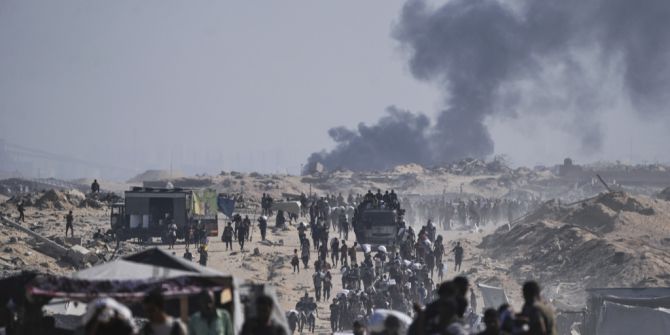 Rauch Gazastreifen Menschen