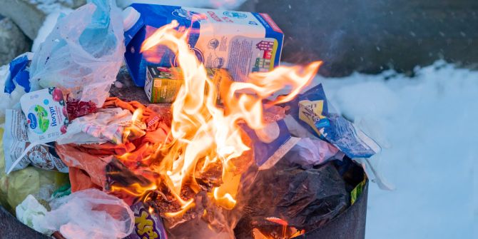 Müll, Brand