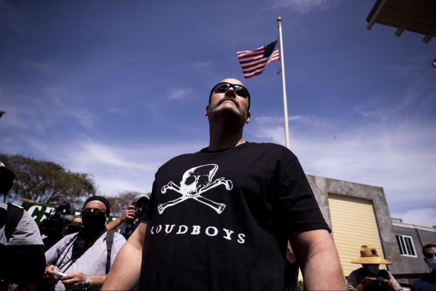 Der Slogan «Black Lives Matter» wurde auch schon von Rechtsradikalen – etwa den amerikanischen «Proud Boys» umgewandelt. (Archivbild von einem «White Lives Matter»-Protest)
