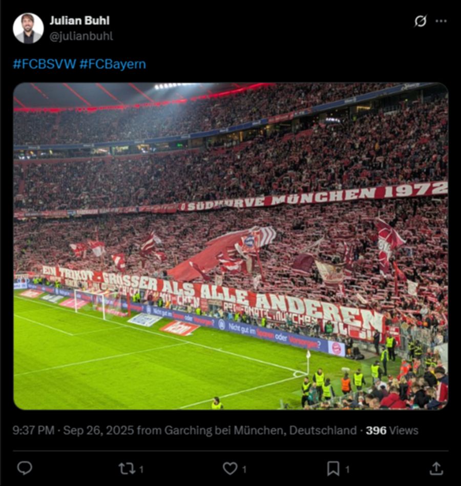 Aus ihrer Sicht müssen die Münchner zu Hause immer in einem roten Trikot mit weissen Akzenten spielen.