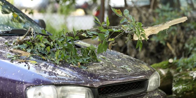 Auto Unwetter Schaden